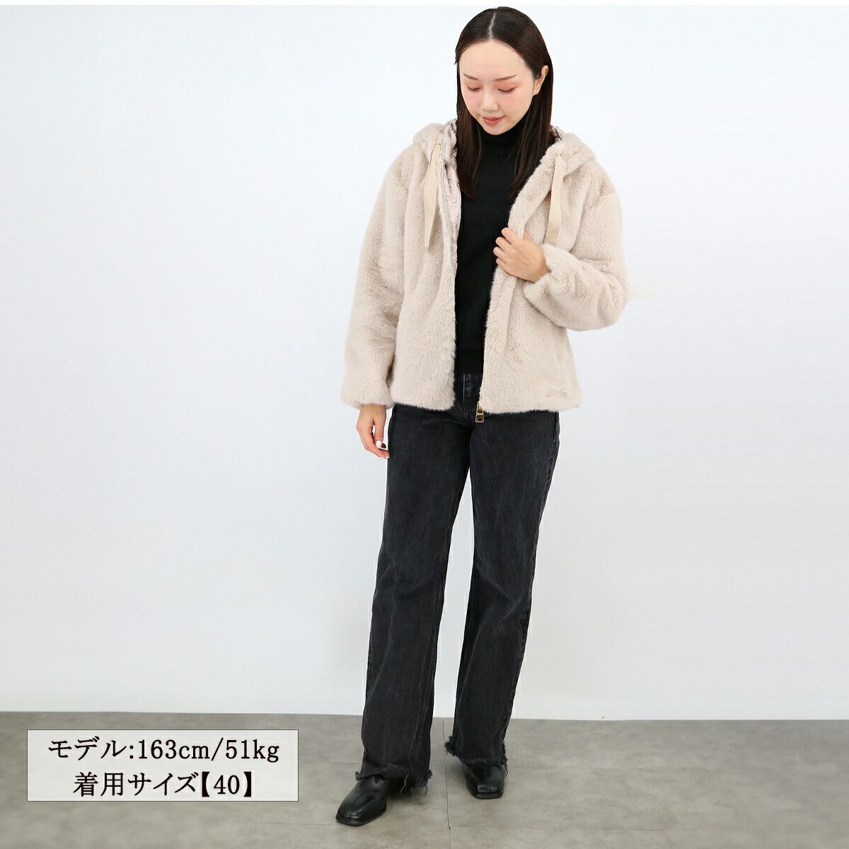 HERNO ヘルノ GI000256D 12624 レディースフェイクファー