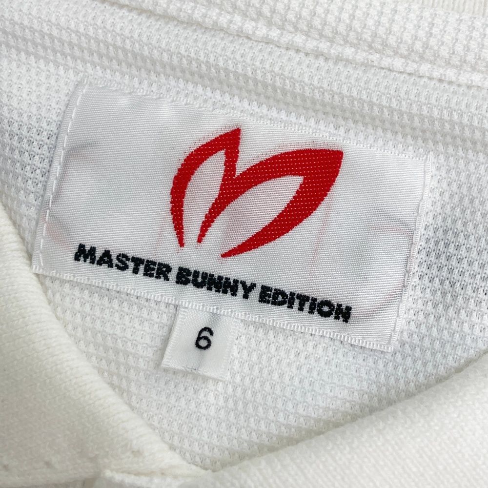 サイズ：6 MASTER BUNNY EDITION マスターバニーエディション  半袖 ポロシャツ  ホワイト系 [240101481049] ゴルフウェア メンズ ストスト MASTER BUNNY EDITION マスターバニーエディション 半袖