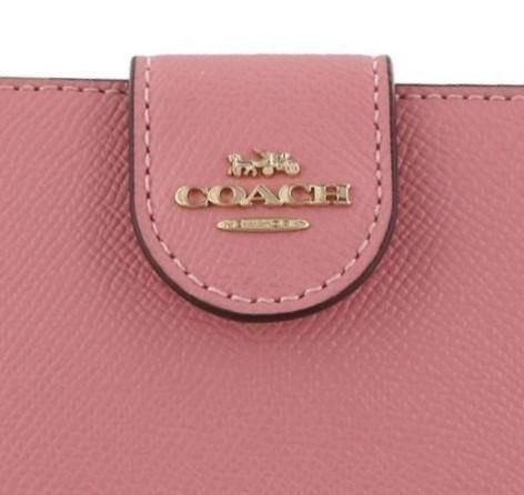 COACH コーチ 新品 ピンク 折り財布 レディース 小物 財布 W13 - メルカリ