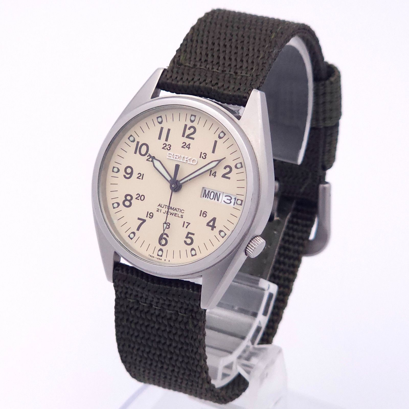 SEIKO セイコー ミリタリー 7S26-00D0 自動巻 動作品 裏スケ