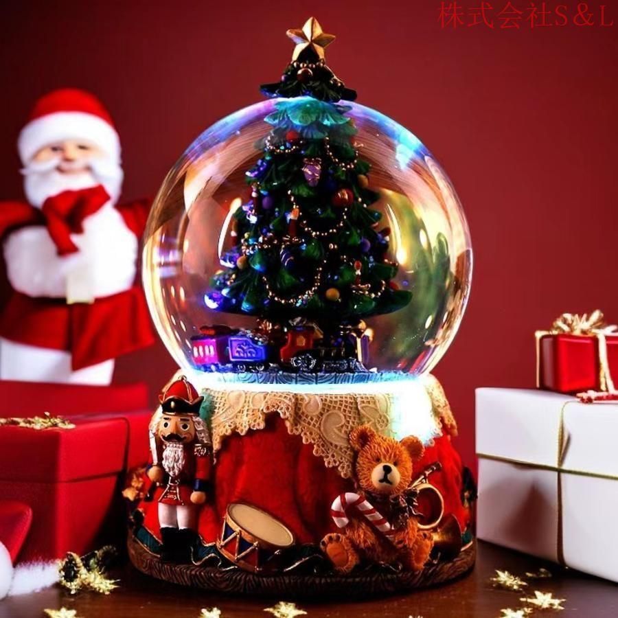 クリスマス】【LEDで光ります】【スノードーム】【X'mas