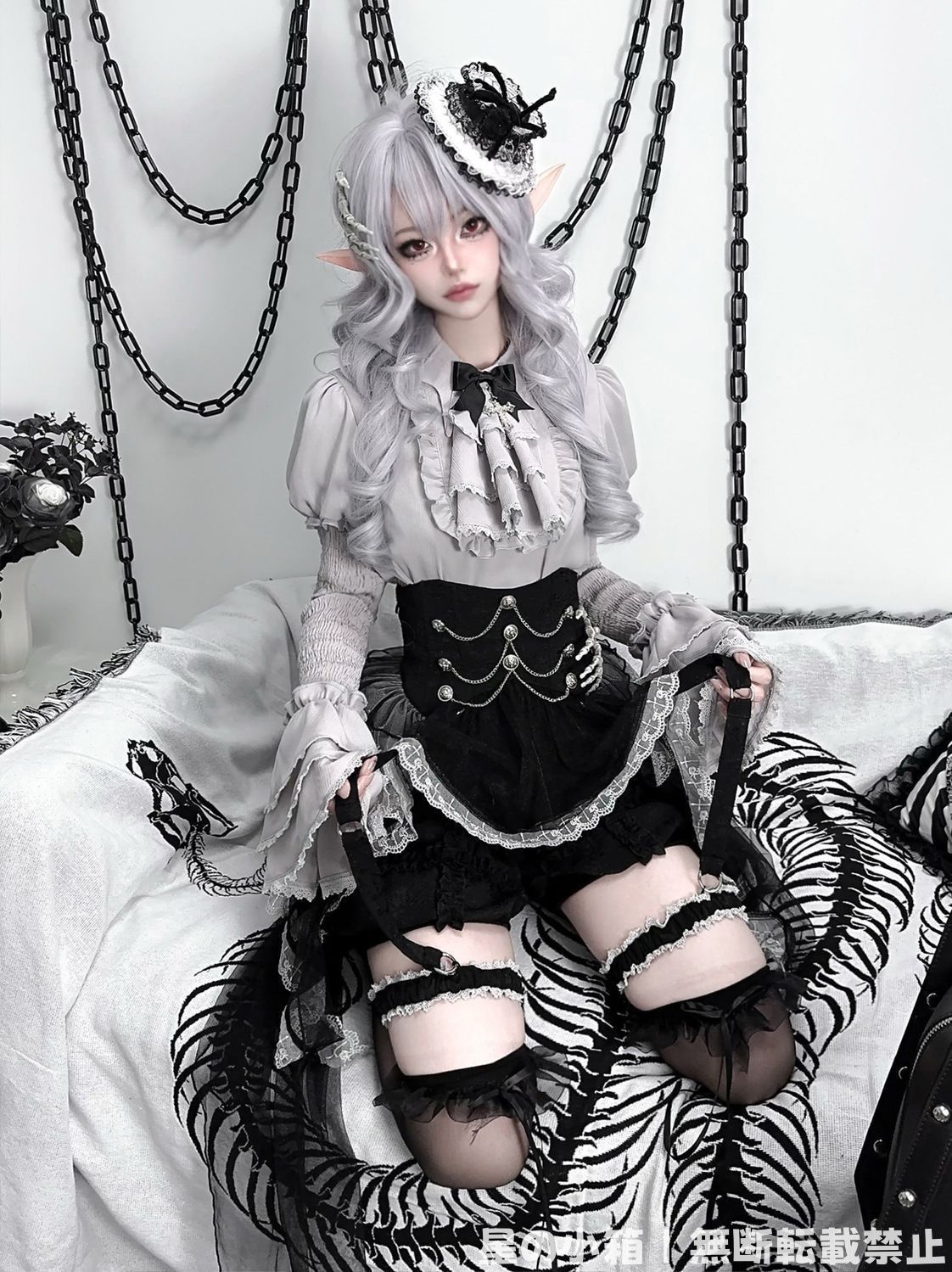 オリジナル灰暗童話風ゴシックロリータセットアップ