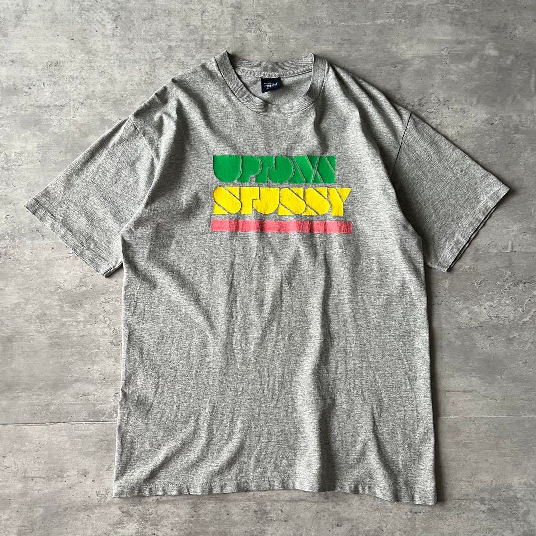 STUSSY / 90-00's laster print T-shirt size M【90年代オールド