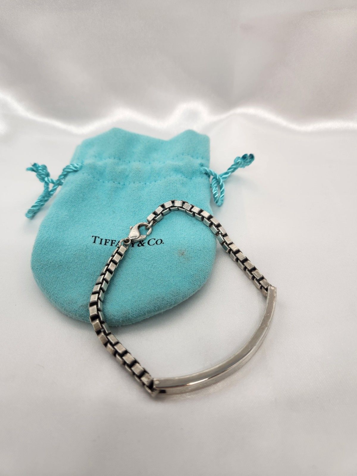 TIFFANY＆CO. ﾃｨﾌｧﾆｰ ﾍﾞﾈﾁｱﾝﾌﾞﾚｽﾚｯﾄ 18cm AG 925 M-1211 - メルカリ