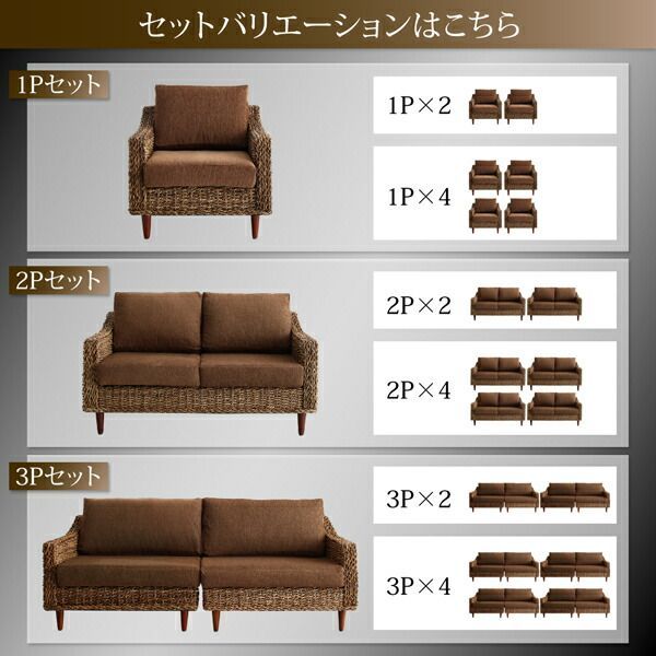 ソファ別売りカバー 3P