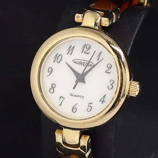 【極美品】本べっこう　鼈甲　BEKKO 電池新品　アナログクォーツ時計 赤 新品電池】 SEIKO セイコー レディース 腕時計 ドレス 鼈甲