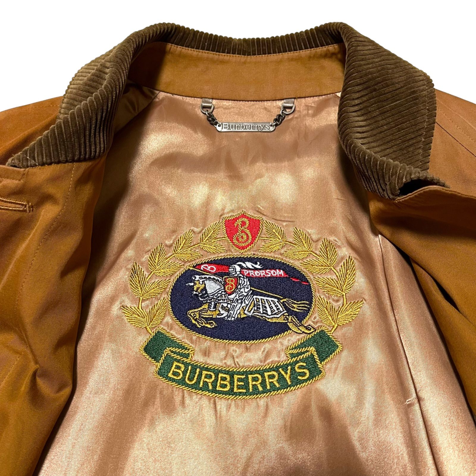 希少 バーバリー Burberry's ハンティングジャケット レディース古着 コーデュロイ シャドウホース 刺繍 ブラウン ノバチェック - メルカリ