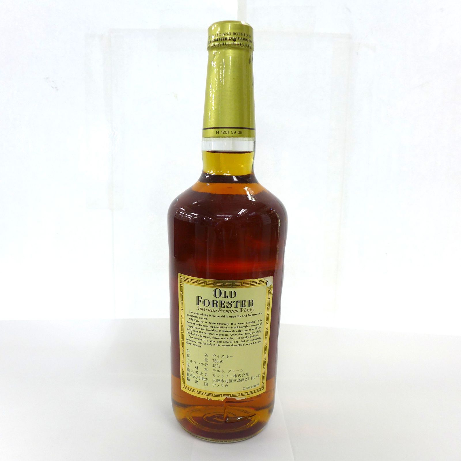 未開栓 OLD FORESTER オールドフォレスター バーボン ウイスキー 特級