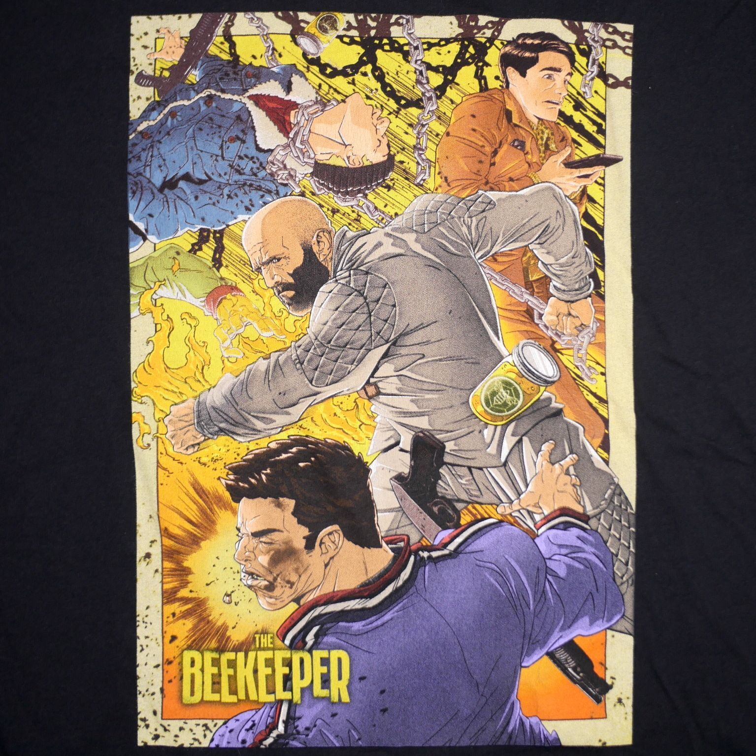 M】映画 The Beekeeper ビーキーパー Tシャツ ジェイソン・ステイサム