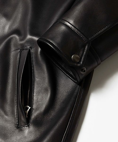 MR.OLIVE】SKOOKUM COLLABORATION / LAMB LEATHER COACH JACKET