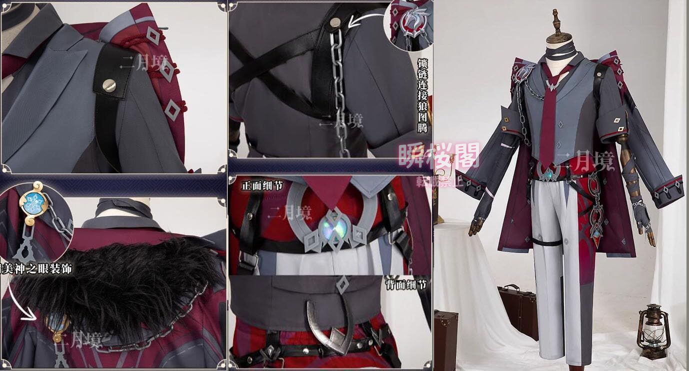 耳飾付き 高品 実物撮影 原神 Genshin リオセスリ コスプレ 衣装 コスチューム 原神Genshin impact 学園祭 忘年会 ハロ ハロウィン CS0916BJ WWW_NOITHATQUANGTHANH_NET