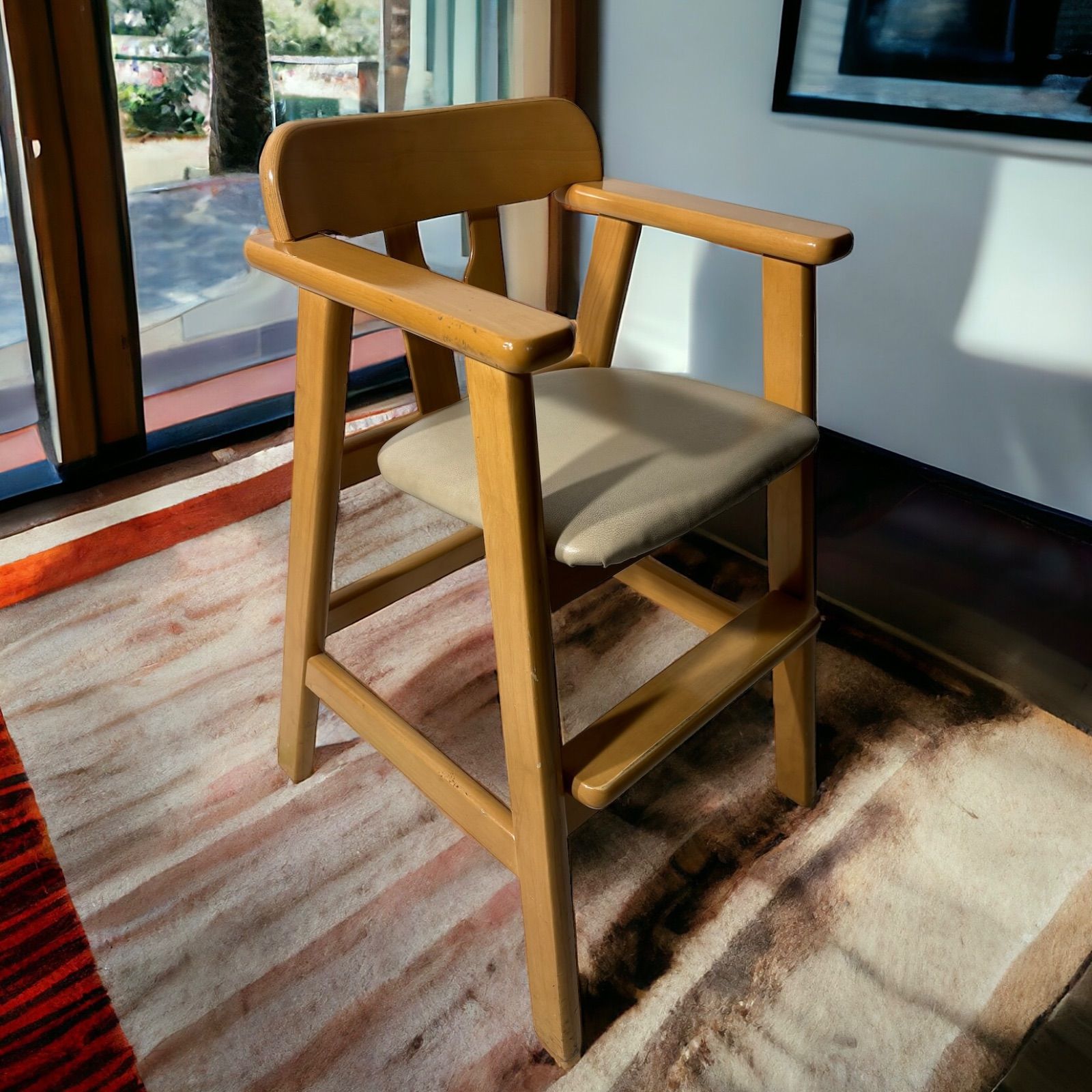 タイ製 THAILAND 木製 キッズチェア 天然木 子供椅子 チャイルドチェア  