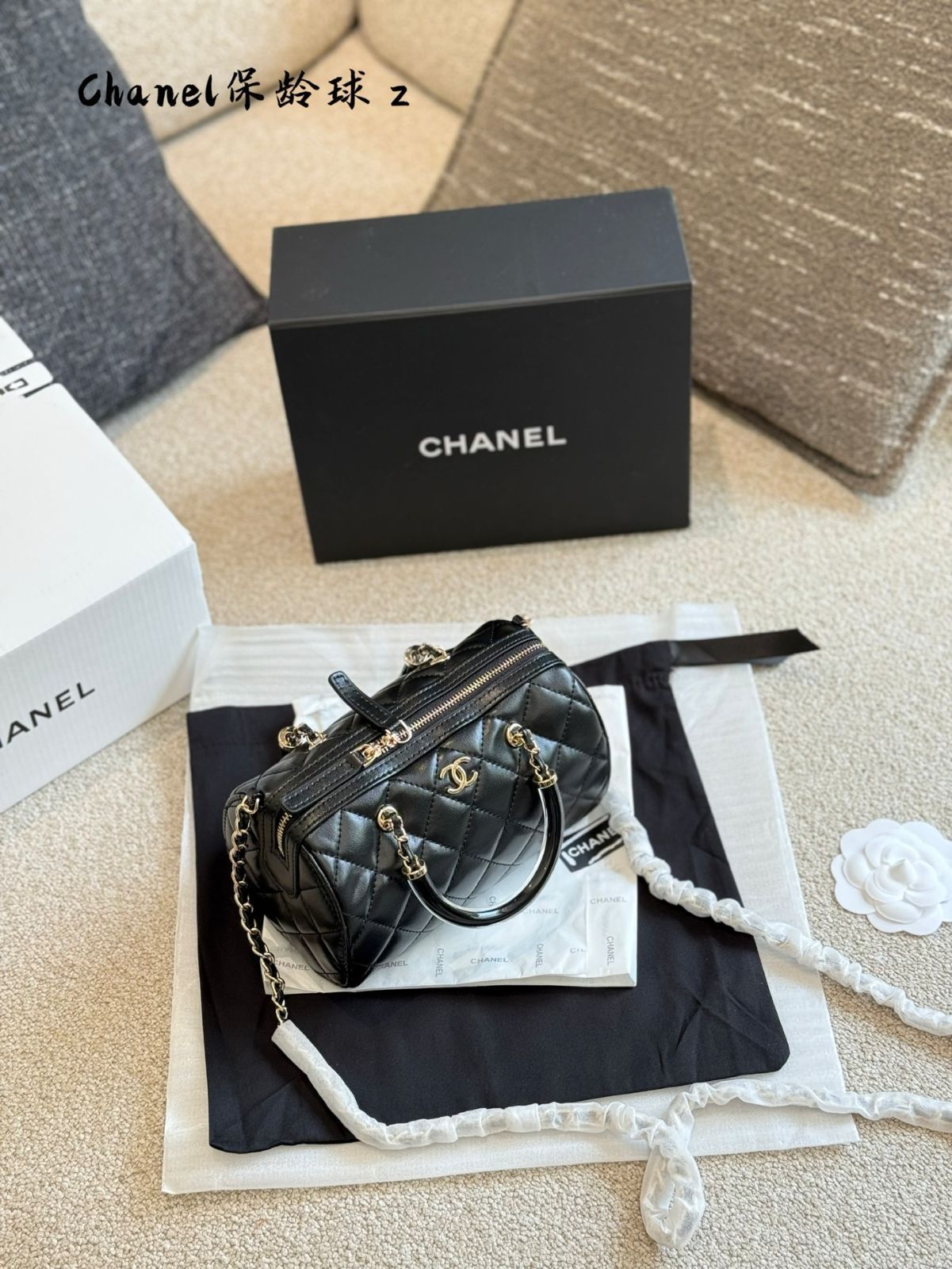 今日特価】Chanel 25C 早春 ボストンミニボウリングバッグ - 25C