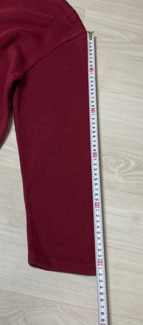 agnes b. アニエスベー バーガンディ ボタン付き 長袖トップス 2