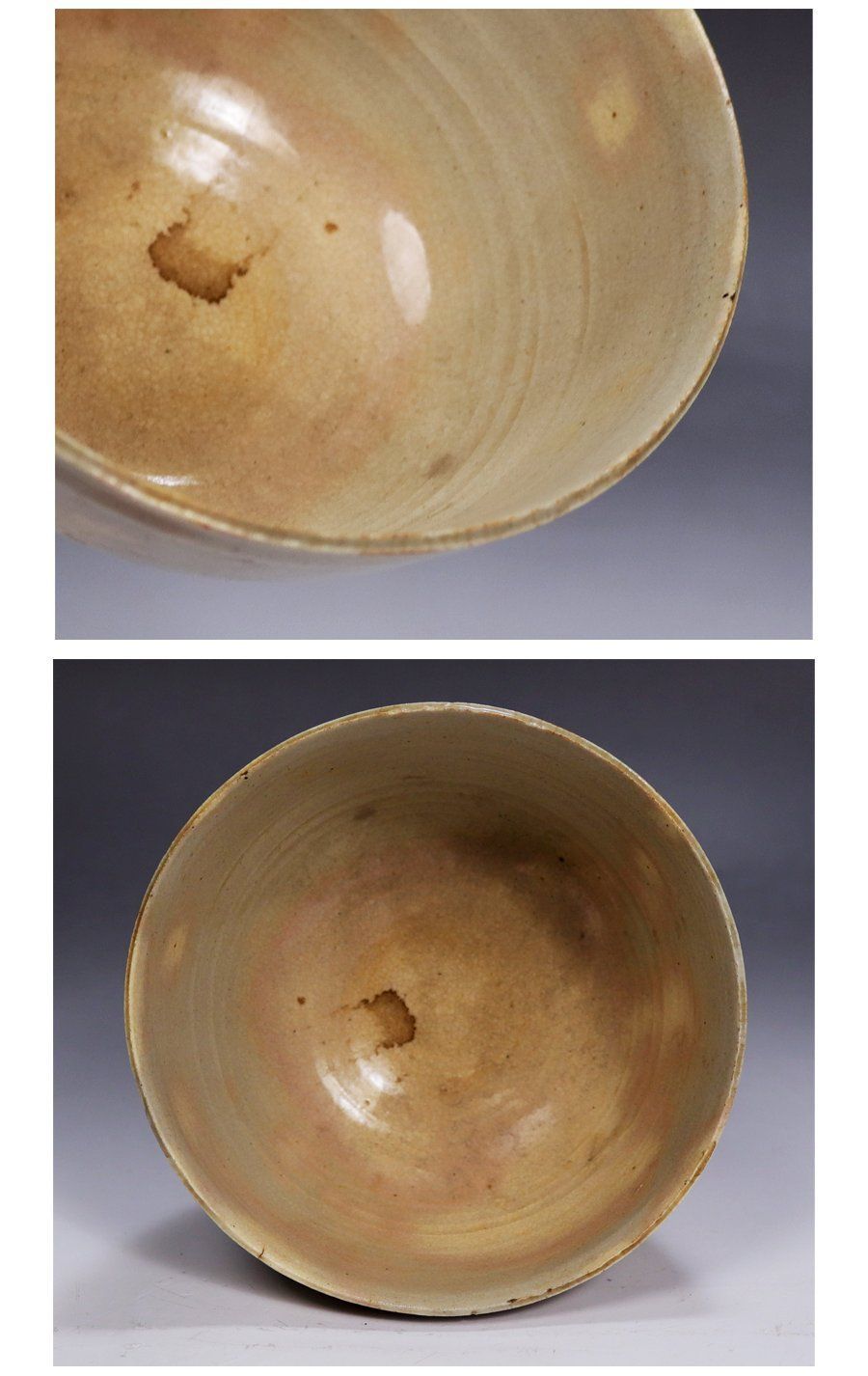 ha16) 古萩 茶碗 江戸時代前期～中期・口径/約12.3～12.5cm 高さ