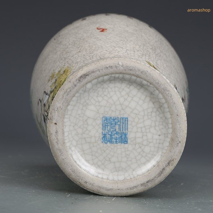 粉彩描金花鳥瓶 装飾品 花瓶 収集品 美品 景徳鎮 陶磁器 工芸品 美術品 置物 高品質 官窯 花瓶 粉彩描金 磁器 鶴紋 鳥柄景徳鎮 置物 中国陶磁