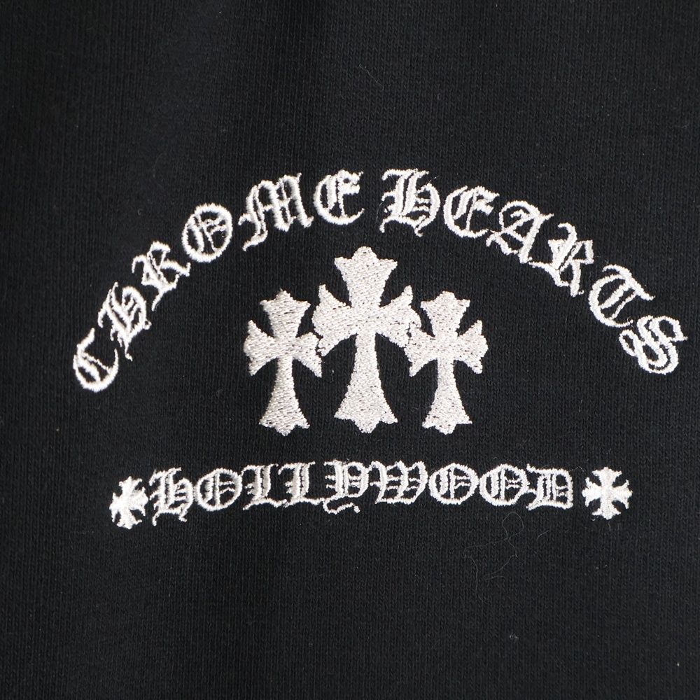  CHROME HEARTS クロムハーツ SAILIN Y NOT Cemetery Cross Sweat Pants ワイノットセメタリークロス刺繍 スウェットパンツ ブラック その他 メンズ