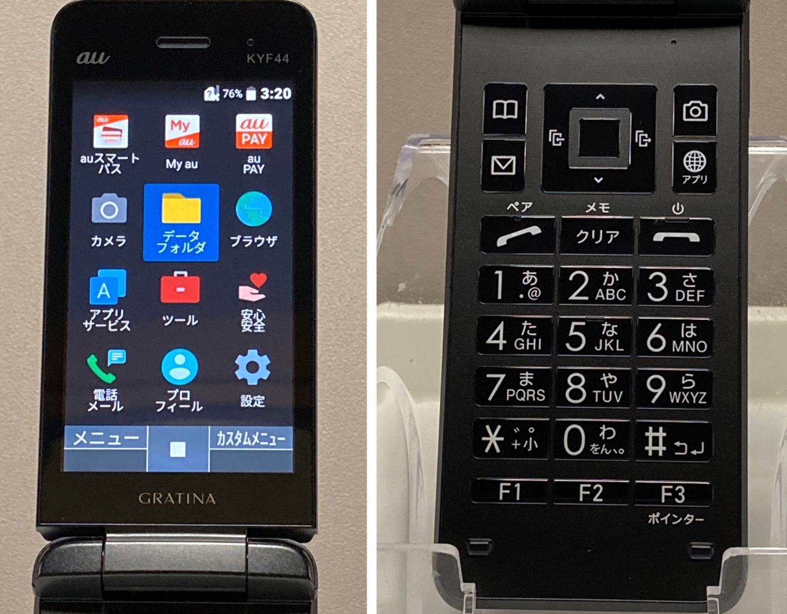 使用少 SIMフリー au GRATINA KYF44 ブラック 4G LTE ケータイ 携帯電話 本体 KYF44MKA 法人向け 送料無料 CHRISTIANNAURATH_COM_BR