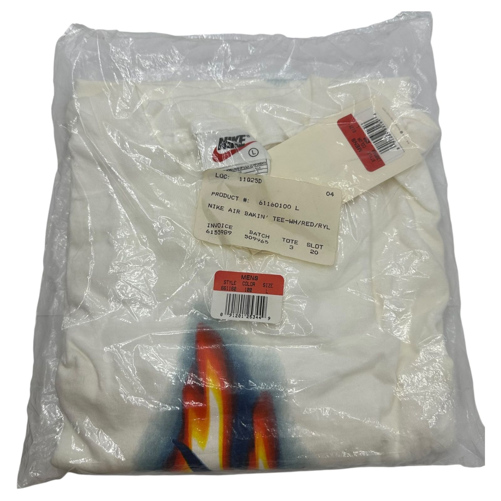 NIKE(ナイキ) 1996 AIR BAKIN Fire Pattern Vintage T-Shirt エア 