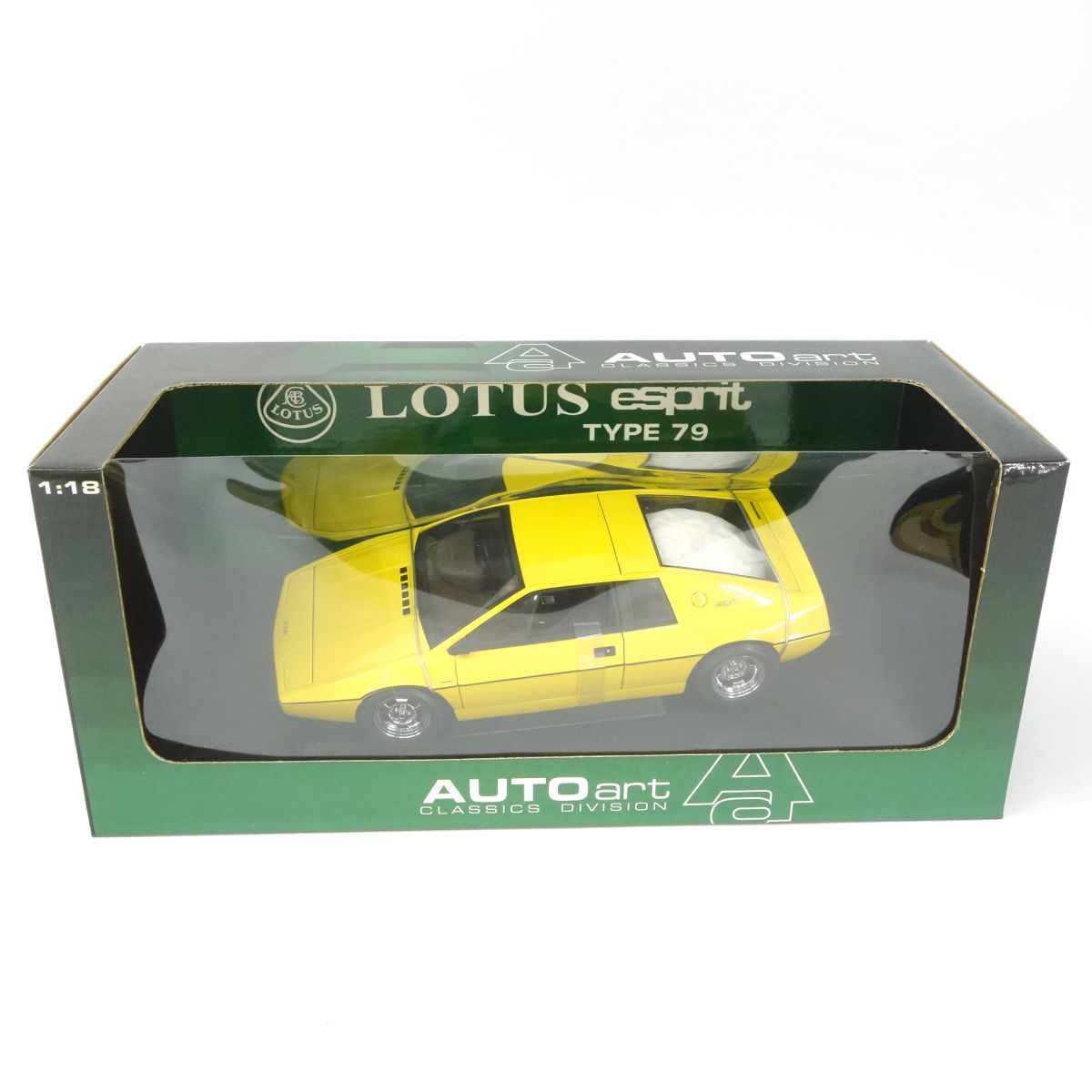 オートアート 1/18 LOTUS ESPRIT TYPE ’79 イエロー ミニカー ※中古