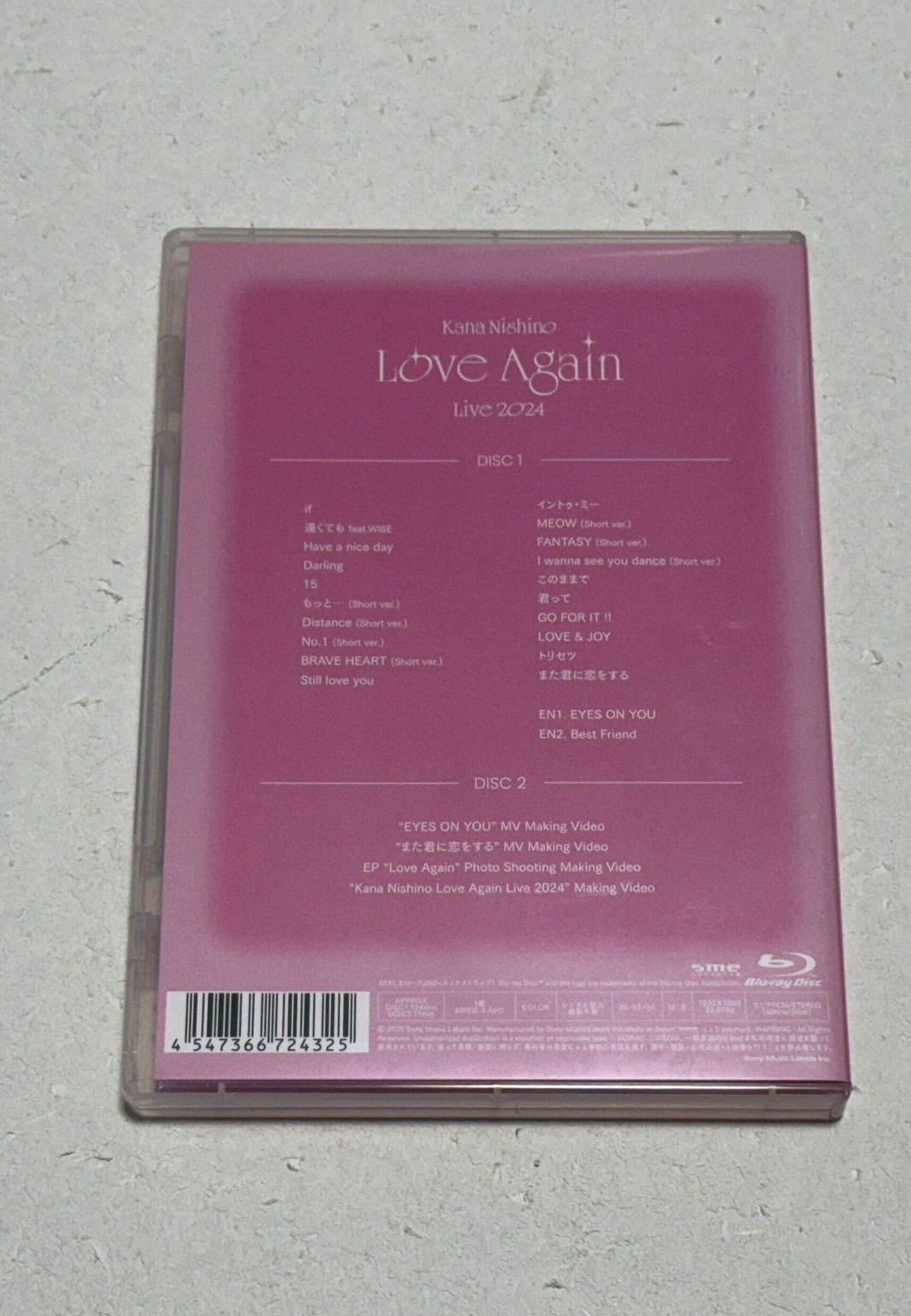 Kana Nishino Love Again Live 2024 (完全生産限定盤) (Blu-ray