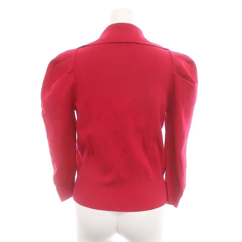 【イヴサンローラン】カーディガン　カラーストーン　金ボタン ピンク　M イヴサンローラン】カーディガン カラーストーン 金ボタン