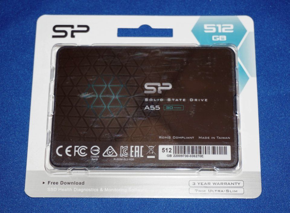 未使用新品 SiliconPower SSD Ace A55シリーズ 512GB