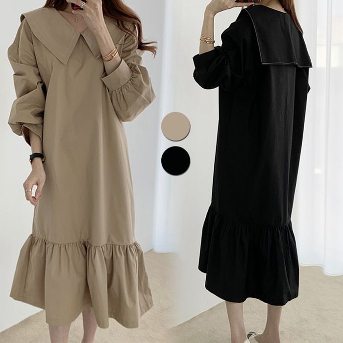 全新品】ワンピース レディース ロングワンピース セーラー