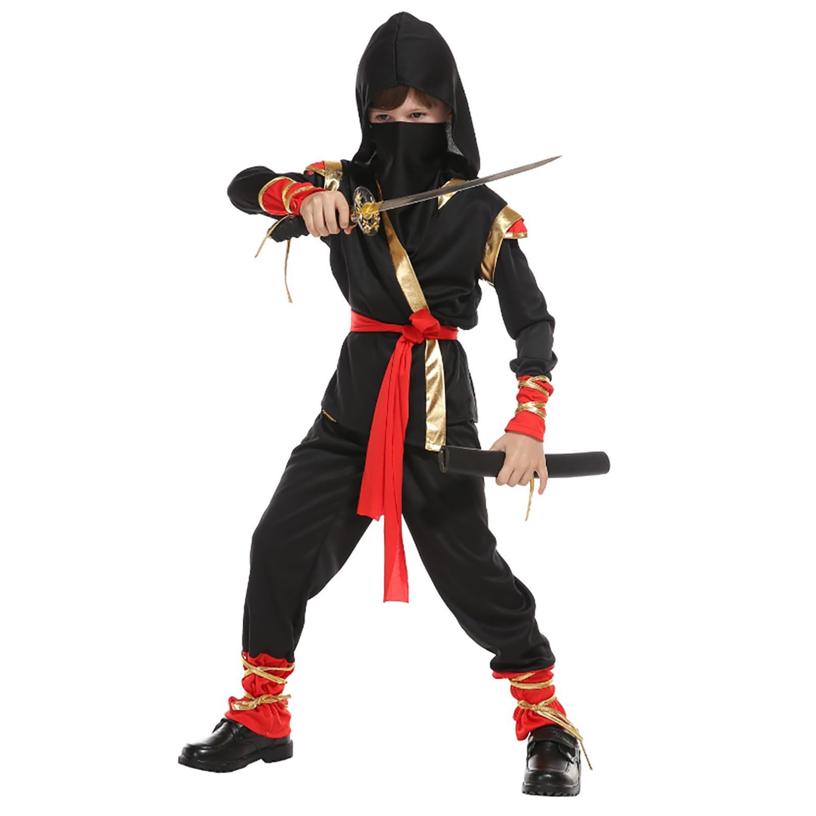 売切注意 コスプレ 仮装 男の子 ハロウィン 忍者ファイター キッズ 衣装 子供用 コスチューム 子供用 上下セット 忍 忍者 ニンジャ コスプレ子供 KASTOBS 子ども 男女兼用