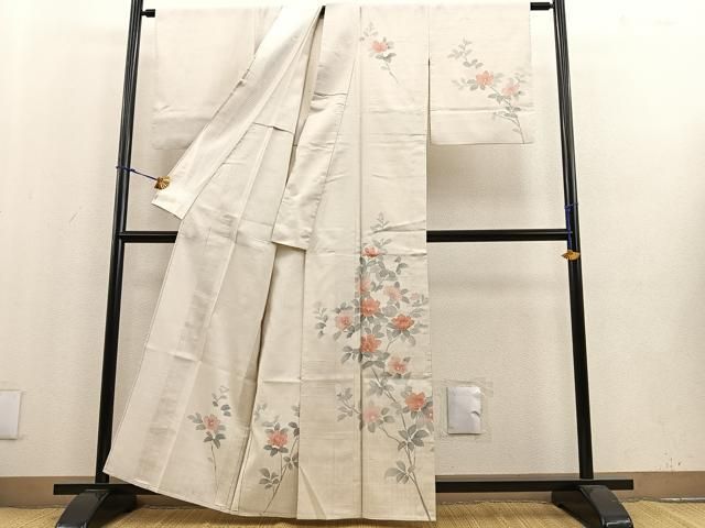 平和屋着物＊夏物 訪問着 絽 流水枝葉文 正絹 逸品 AAAX1612sx