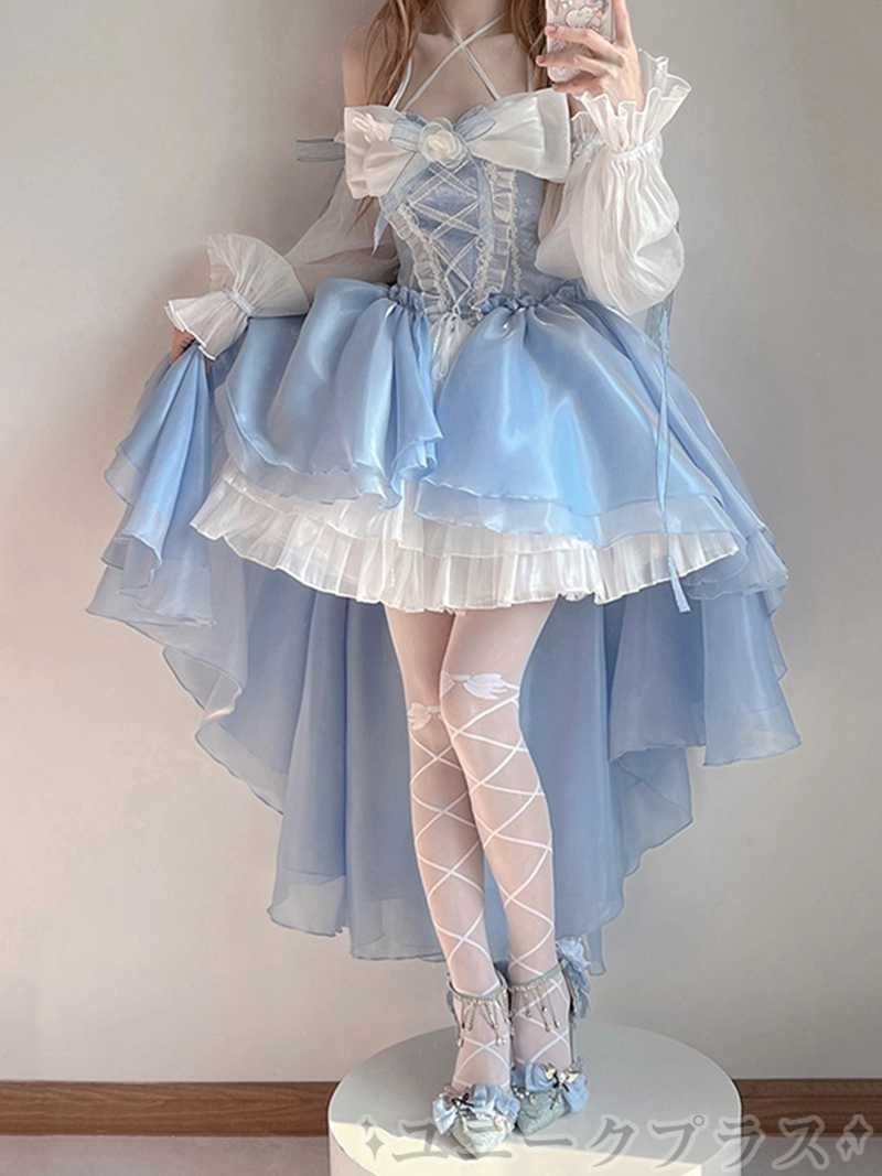 ワンピース ロリータ Lolita ロリータ服 衣装 洋服 ゴシック ゴスロリ プリンセス お嬢様 レディース 主婦 OL ワンピース ジャンパースカート パーティードレス デート イベント yanbo01