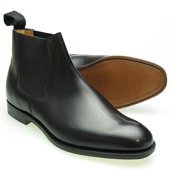 Alfred Sargent アルフレッドサージェント ETON イートン BLACK CHELSEA BOOT サイドゴアブーツ ≪MADE IN ENGLAND UK9.0 27.5ｃｍ