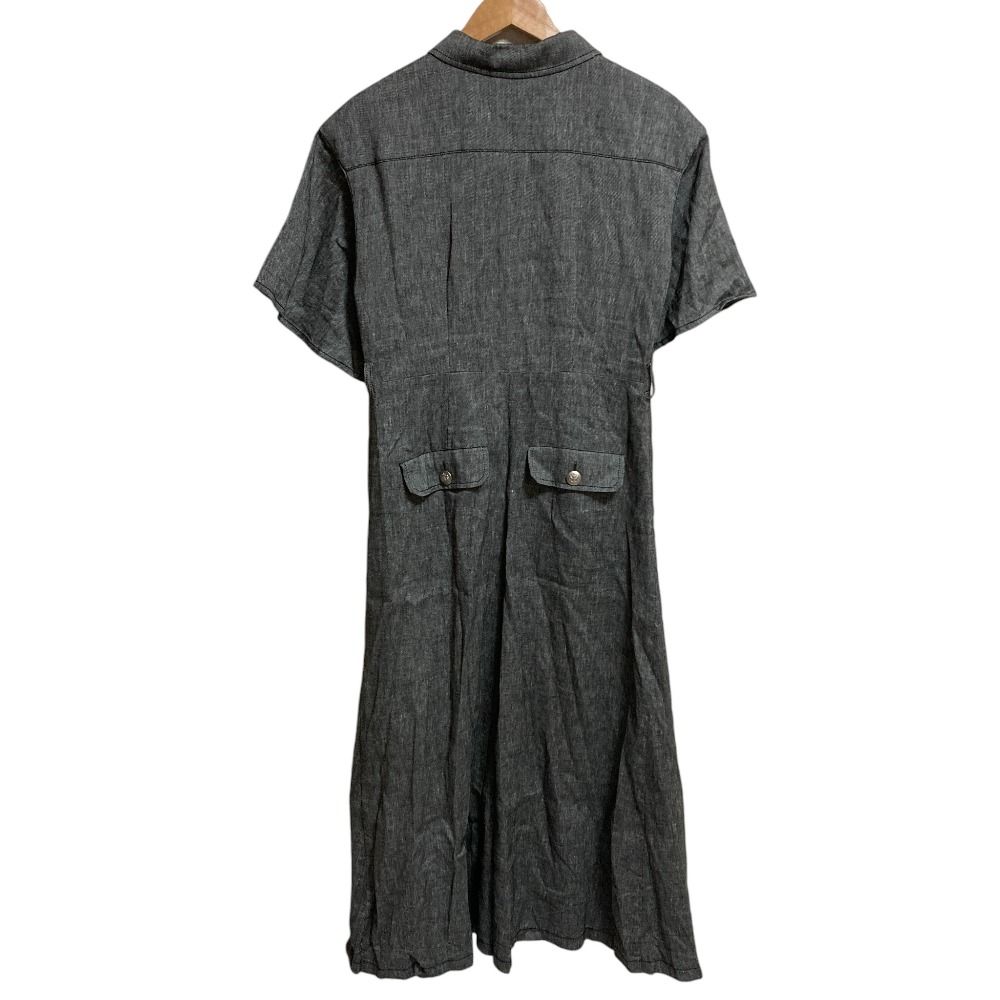 25SS Grace Class グレースクラス リネンデニムライクワンピース 0225231009 サイズ38 グレー レディース 古着 WWW_OLIVIERBERNSTEIN_COM