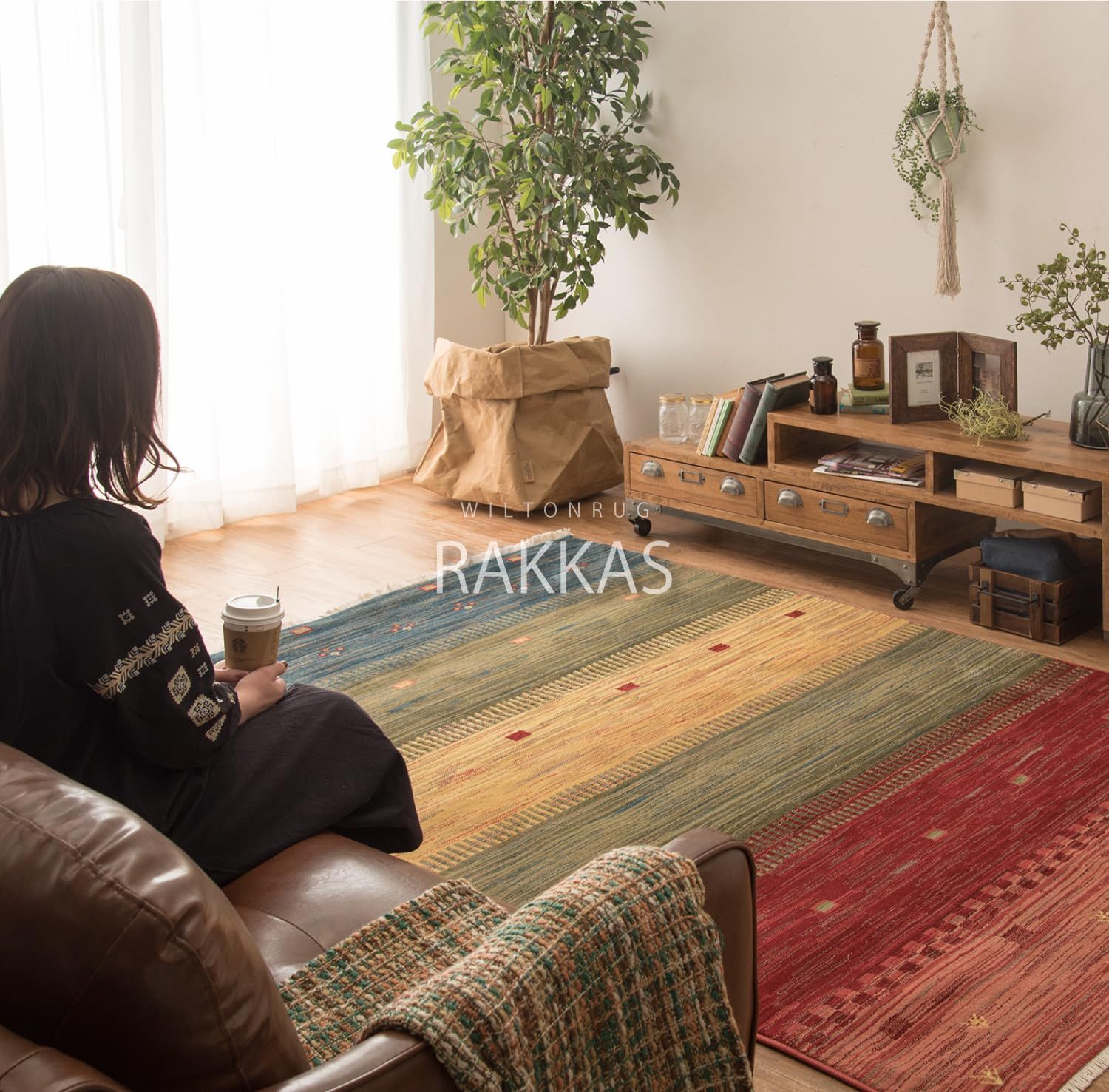 RAKKAS ギャッベ柄