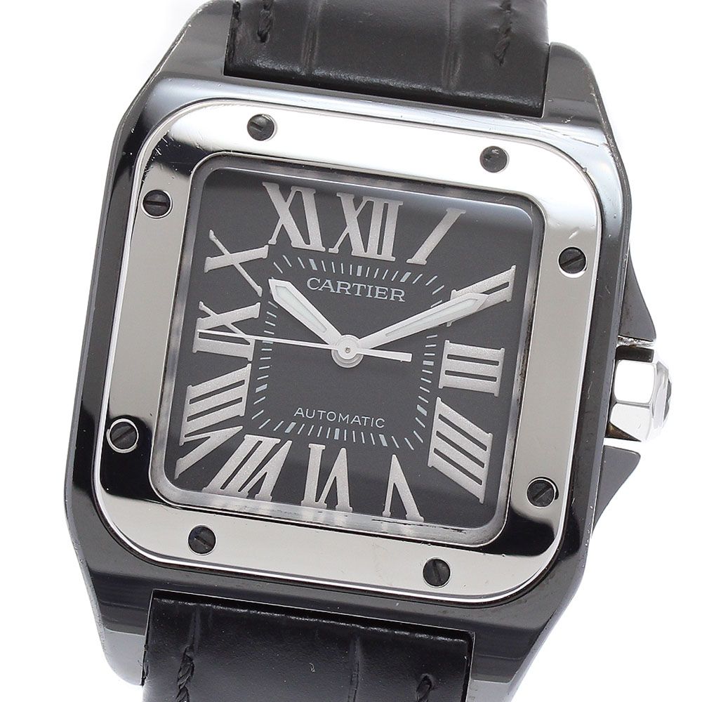 カルティエ CARTIER W2020008 サントス100 MM 自動巻き ボーイズ_878485
