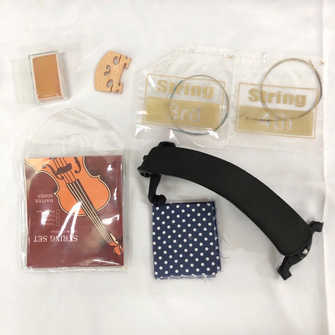 Eastar 1/2サイズ バイオリンセット 弓 肩当て ケース 弦 初心者