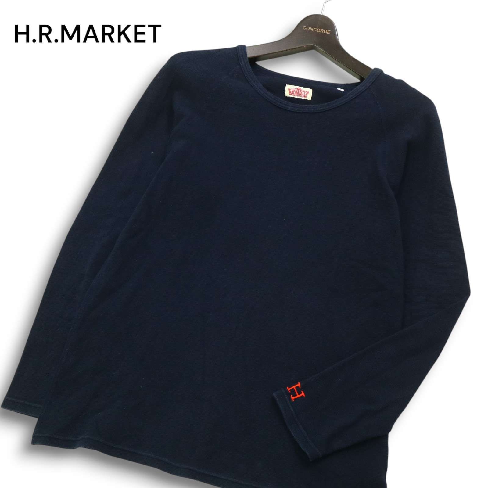 H.R.MARKET ハリウッドランチマーケット H刺繍☆ ストレッチ フライス 
