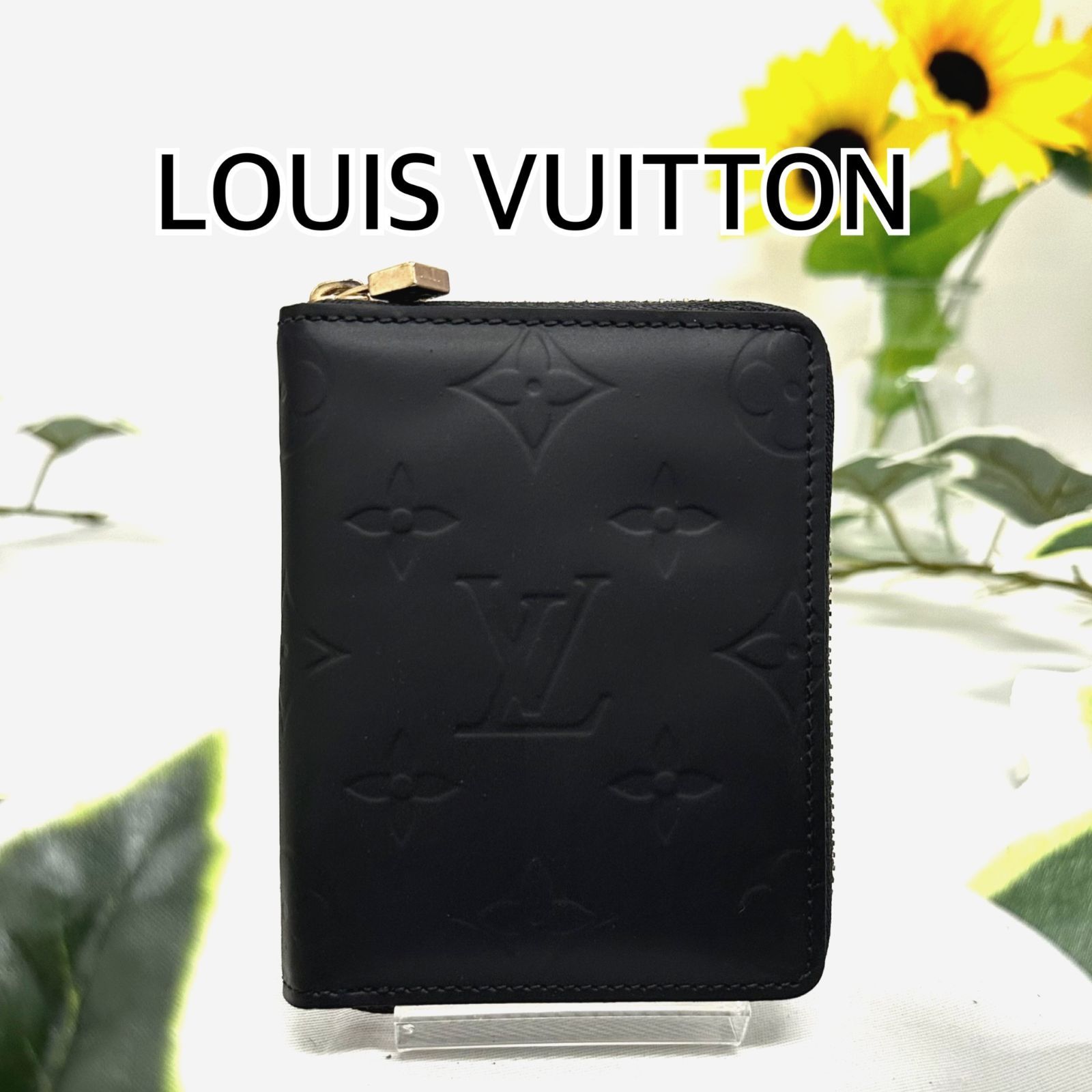 LOUIS VUITTON ルイヴィトン ヴェルニ ブルーム コンパクトジップ 財布 マット ブラック 黒 艶消し - メルカリ