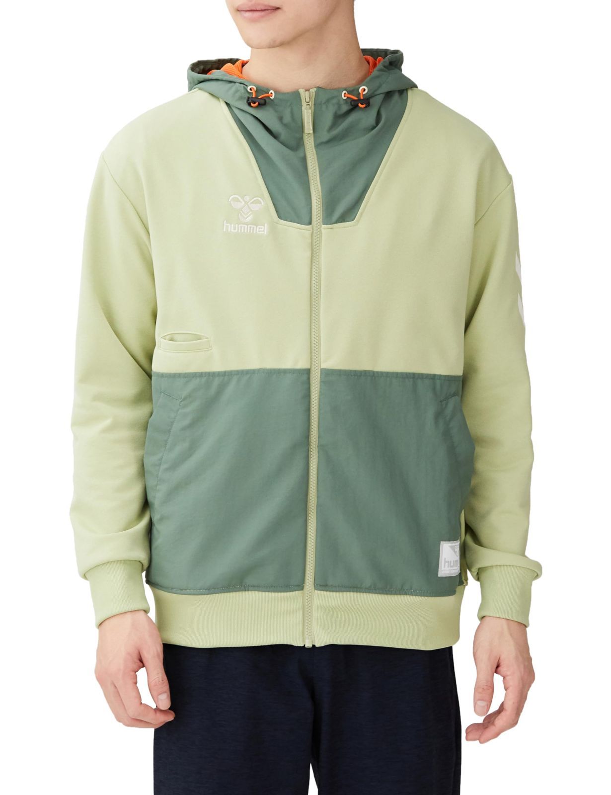 Size:M_Color:セージグリーン (581) [ヒュンメル] パーカー PLAY スウェットフルジップフーディー メンズ M