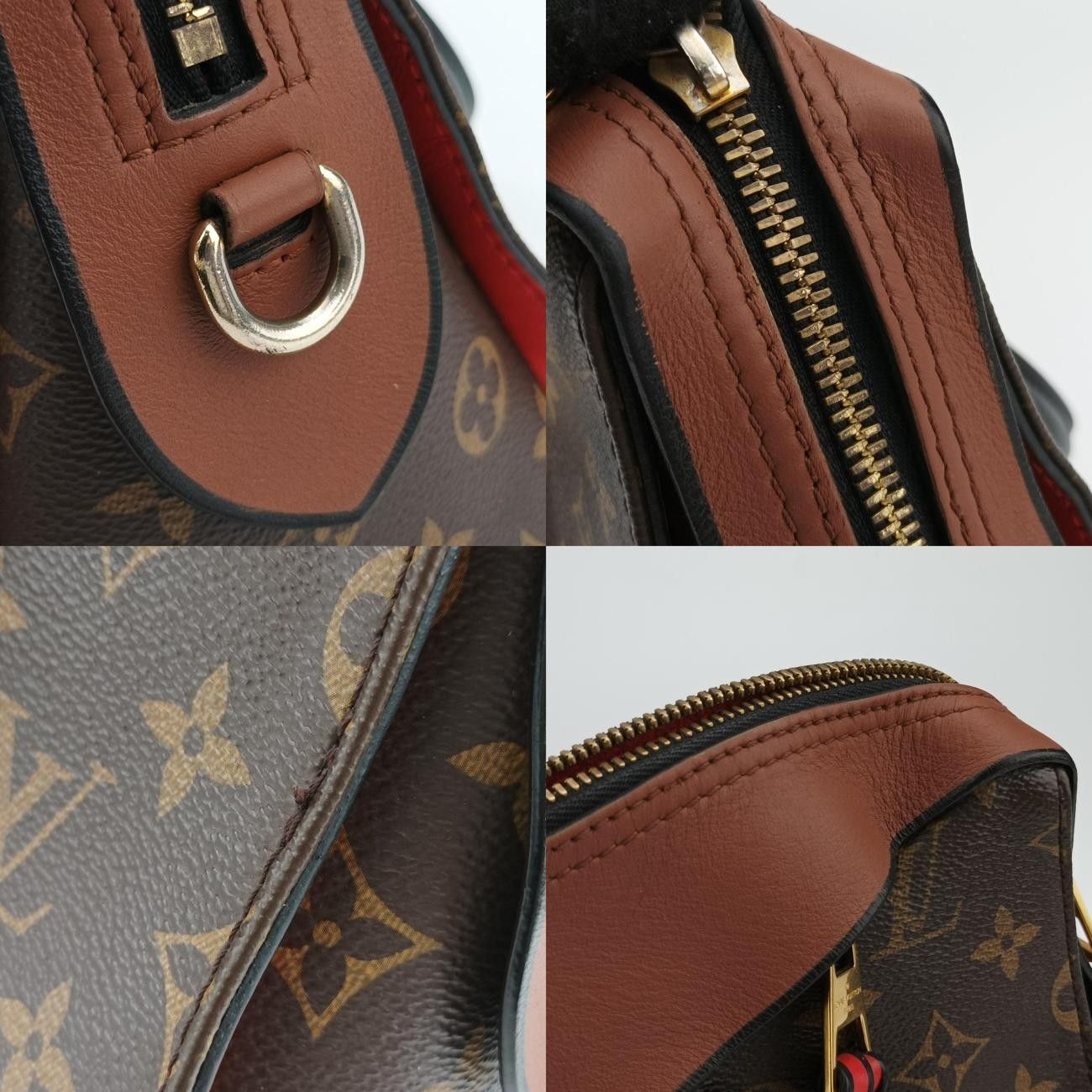 Vuittonテュイルリートートモノグラム ブラウン系×ベージュモノグラムキャンバス×カーフレザーM41456AA2119