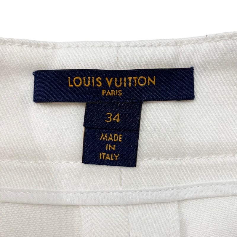 ルイヴィトン LOUIS VUITTON ボトムス コットン ホワイト ゴールド ショートパンツ ロゴ