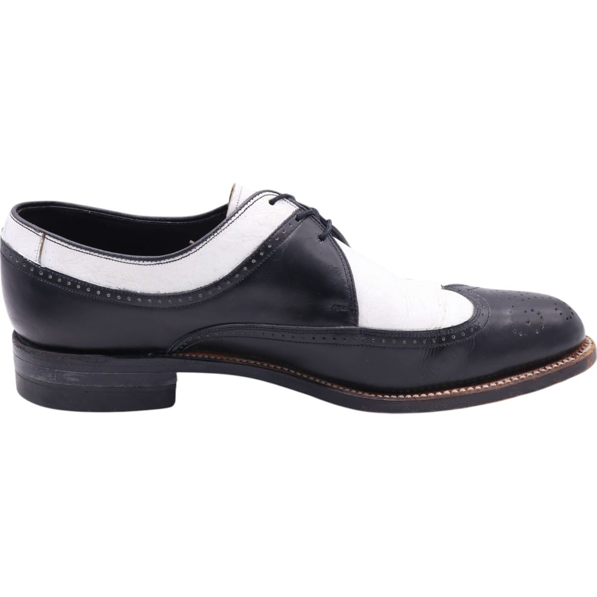  古着 ステイシーアダムス STACY ADAMS DAYTON ウイングチップシューズ 8 メンズ26 5 cm相当 saa 011711 デッキシューズ 靴