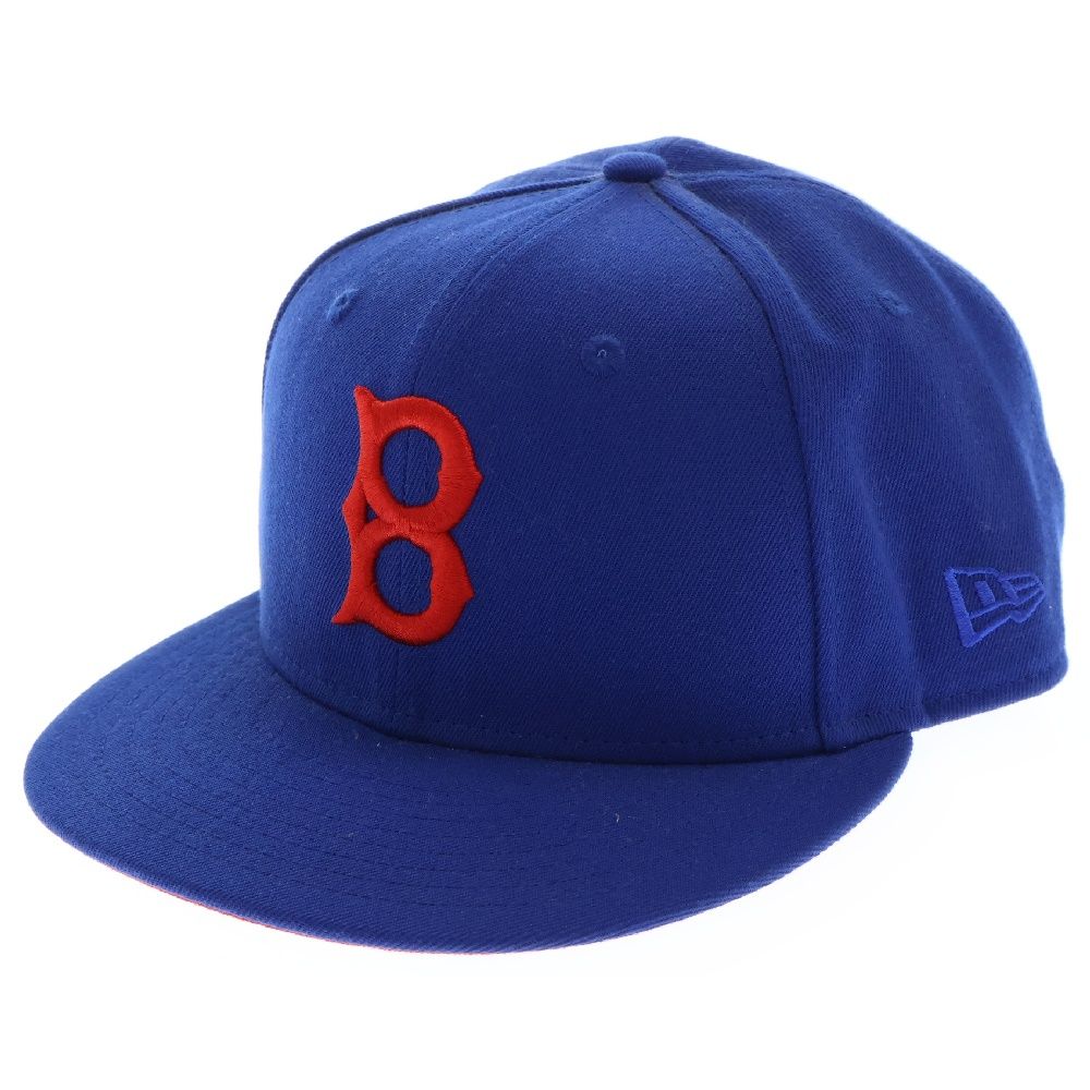 NEW ERA (ニューエラ) ×Cleveland Indians 59FIFTY World Series クリーブランド インディアンズ ワールドシリーズ ベースボールキャップ 帽子 ブルー/レッド