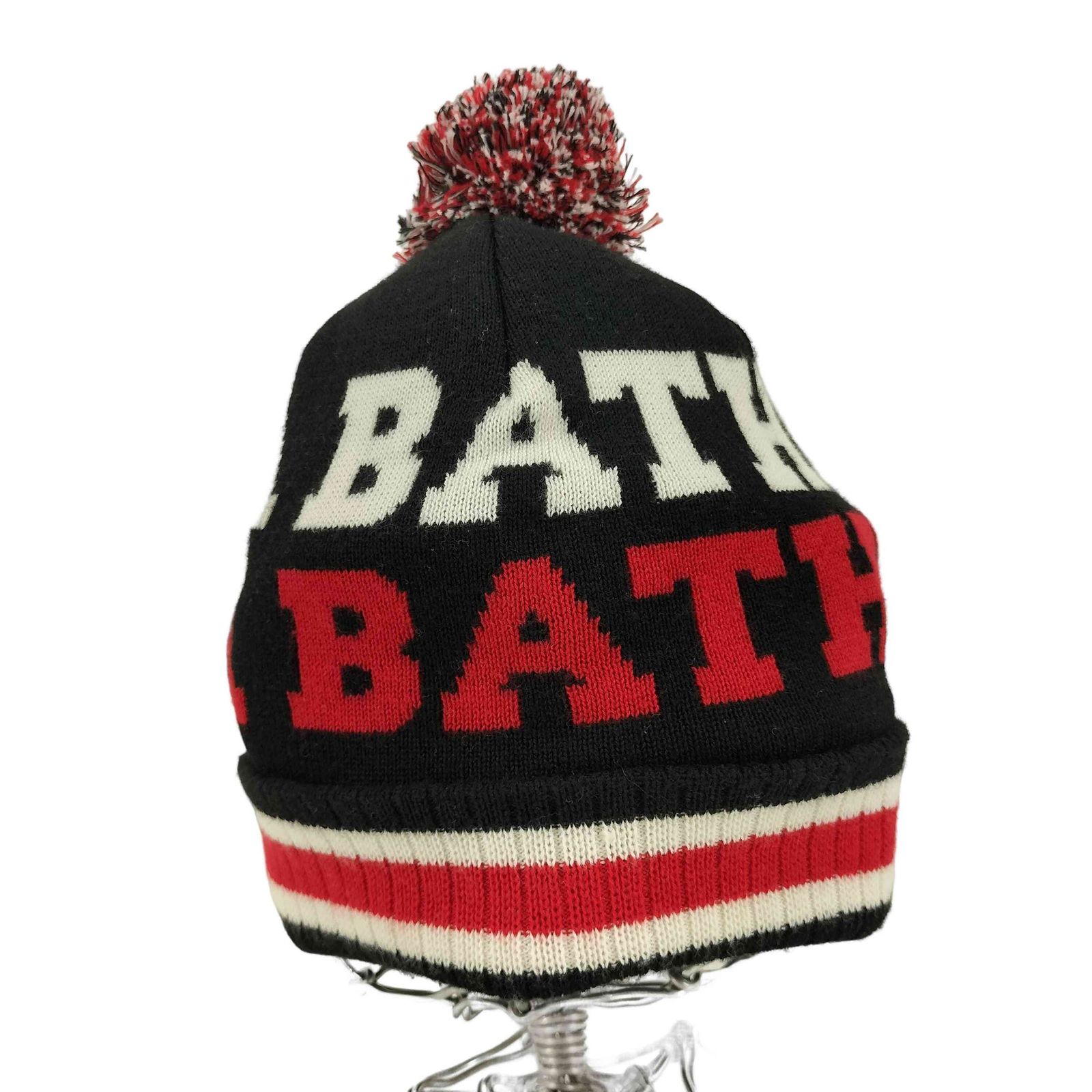 アベイシングエイプ A BATHING APE ボンボンニット帽 メンズ FREE 
