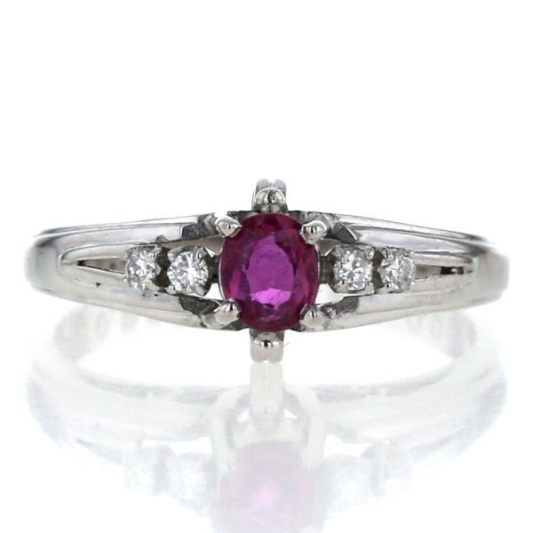 Pt900 プラチナ リング ルビー 0.30ct ダイヤモンド 0.06ct Pt900 プラチナ リング ルビー 0.30ct ダイヤモンド 0.06ct