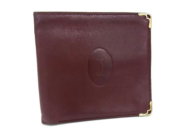□美品□ Cartier カルティエ マストライン レザー 二つ折り