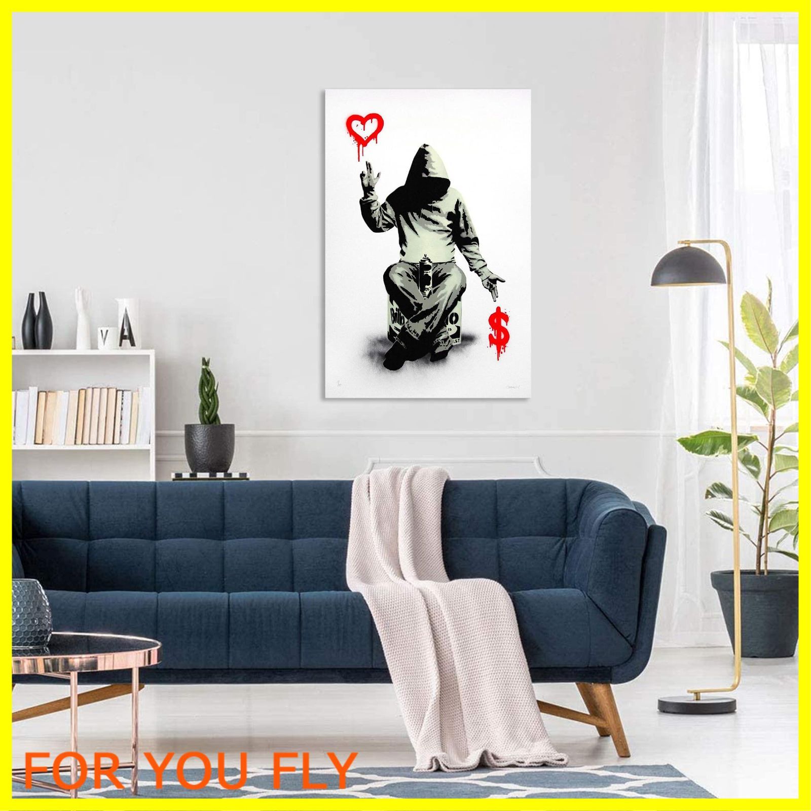 人気商品】Banksy バンクシー 愛とお金 ポスター アートパネル 絵画