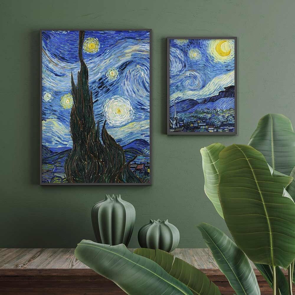 アートポスター A3 Vincent Van Gogh ゴッホ rynight 星月夜