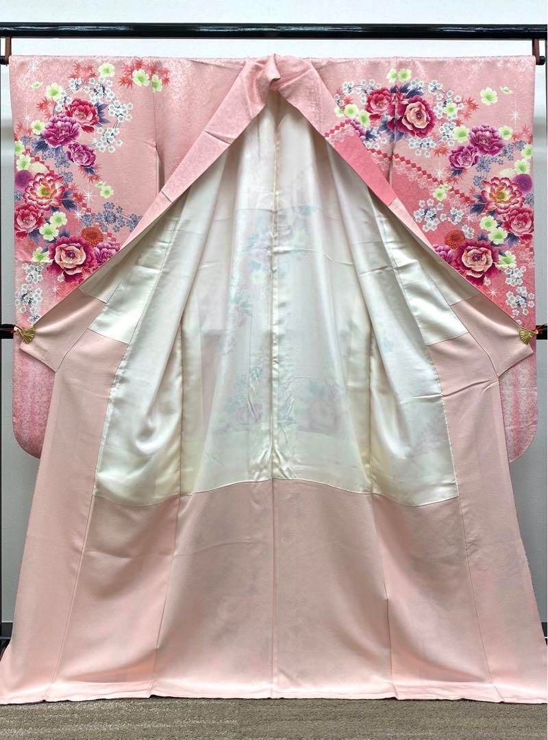 振袖 豪華 銀通し 刺繍 金彩 ストーン 紋意匠 身丈168cm MO2537