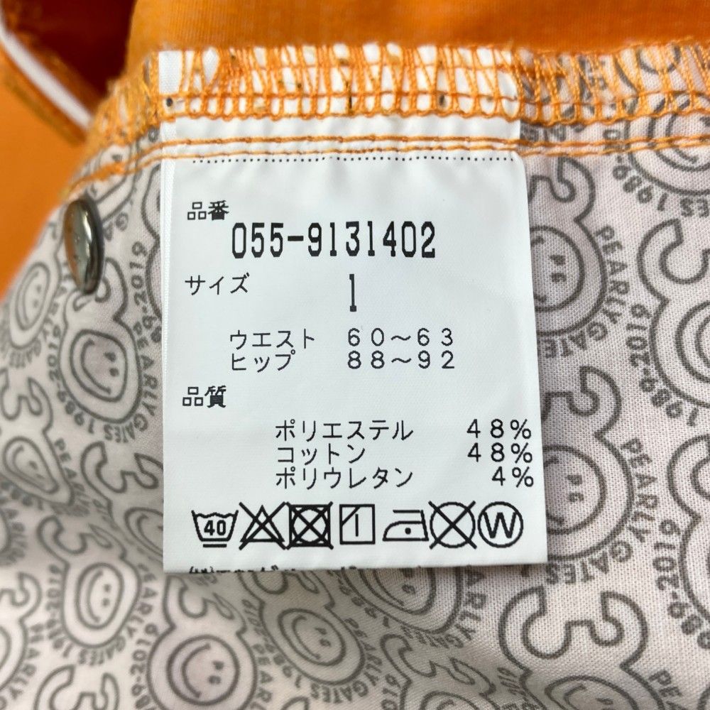 【新品タグ付】パーリーゲイツ 30周年 ロングパンツ オレンジ サイズ2 サイズ：1 PEARLY GATES パーリーゲイツ 30周年記念モデル ストレッチ